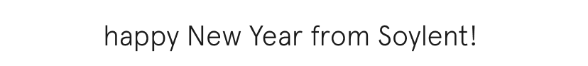happy new year!