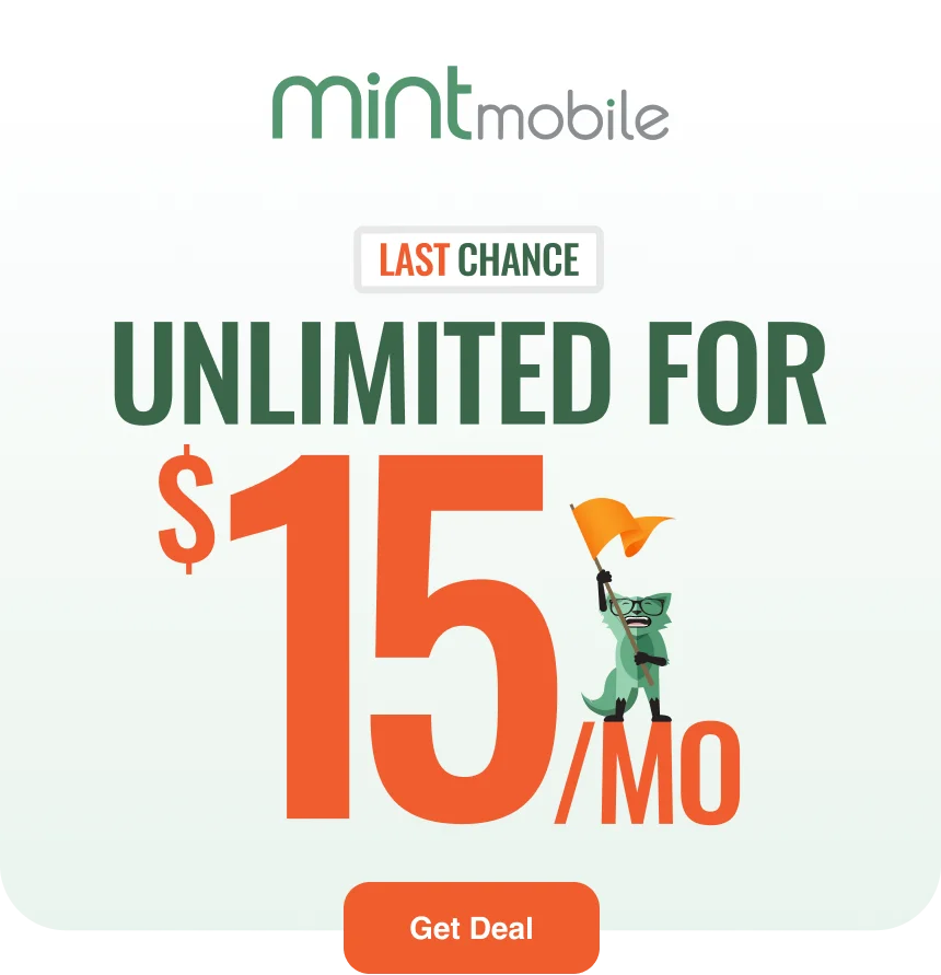 LAST CHANCE: Get Unlimited Data for just $15/mo