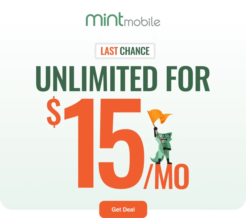 LAST CHANCE: Get Unlimited Data for just $15/mo