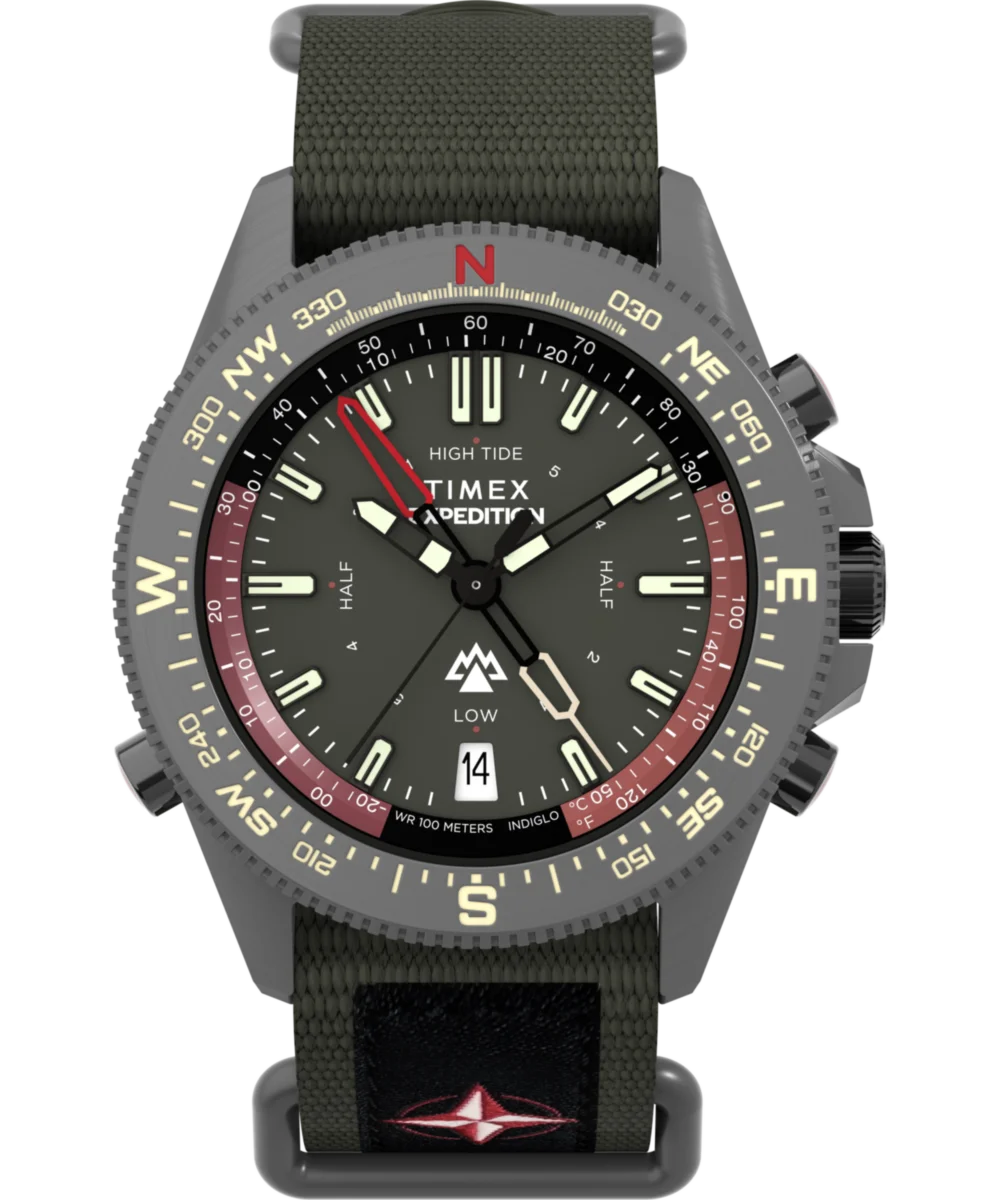 Image of Expedition Tide-Temp-Compass 43mm Fabric Strap Watch