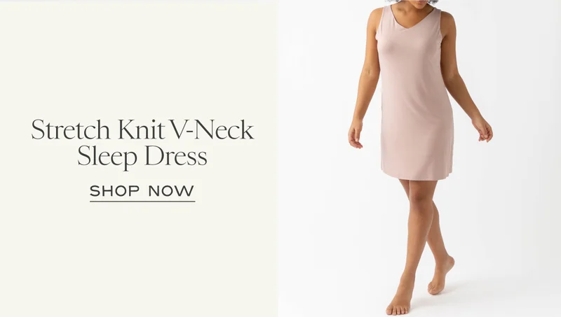 Shop The Stretch Knit V-Neck Sleep Dress