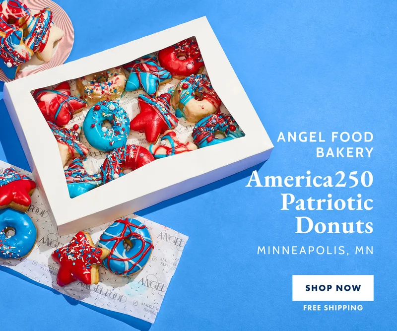 Angel Food Bakery's Patriotic Donuts Angel Food Bakery's Patriotic Donuts