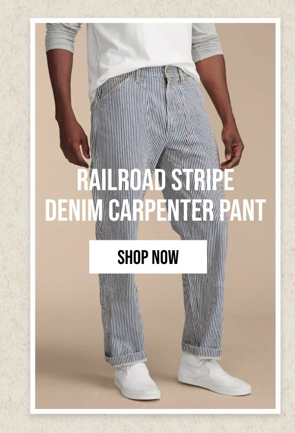 RAILROAD STRIPE | DENIM CARPENTER PANT | SHOP NOW