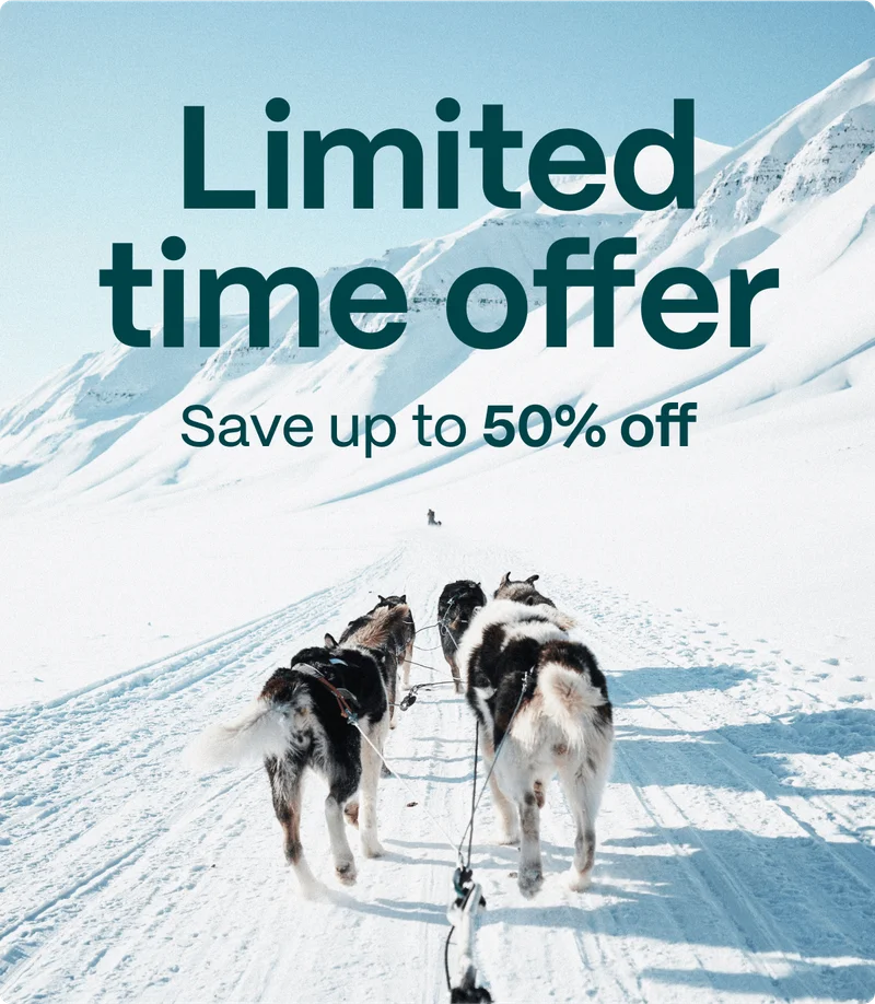Limited time offer, save up to 50% off
