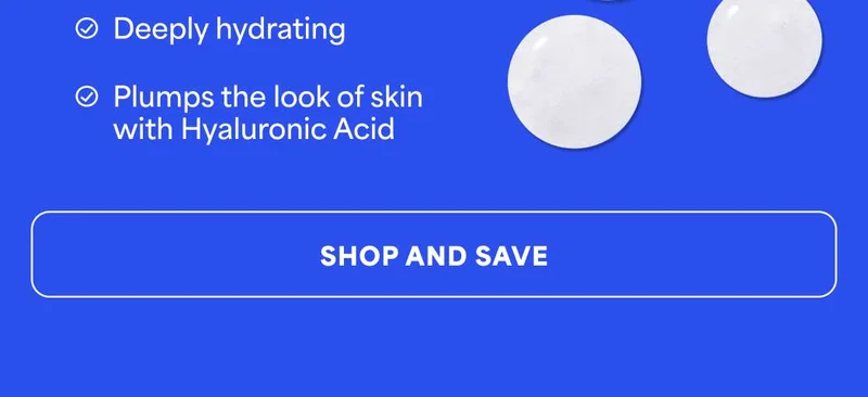 ✔️ Deeply hydrating ✔️ Plumps the look of skin with Hyaluronic Acid -- SHOP AND SAVE