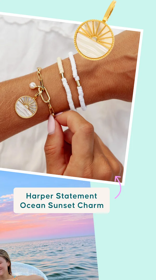 Harper Statement Ocean Sunset Charm