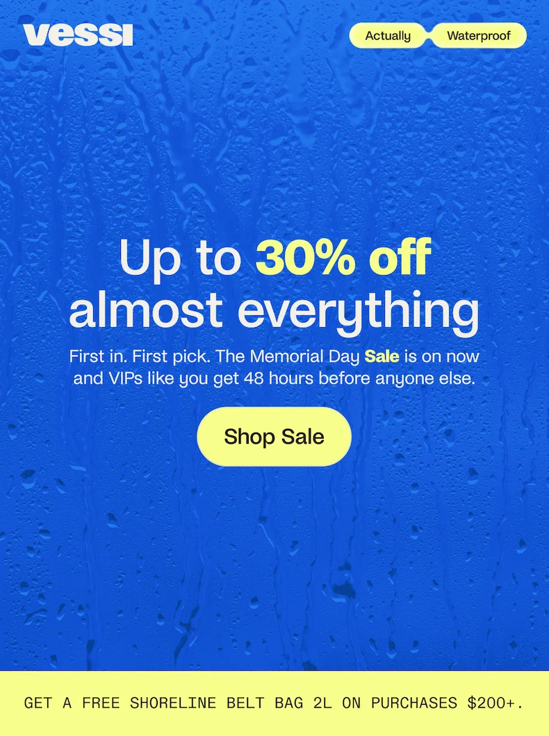 May Long Weekend Sale Up to 30% off