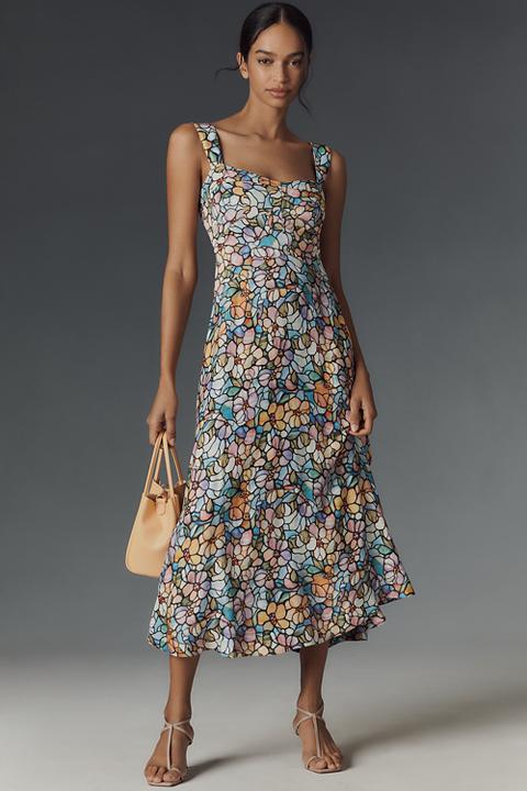 The Jocelyn Sleeveless Slip Midi Dress by Maeve