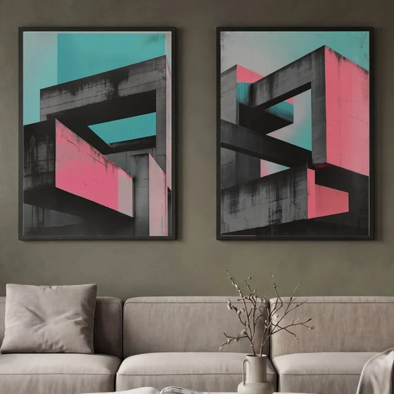 Image of Set of 2 Chromatic Concrete