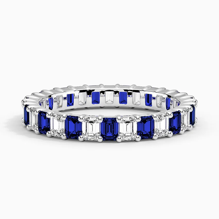 Eternity Lab Sapphire And Diamond Ring