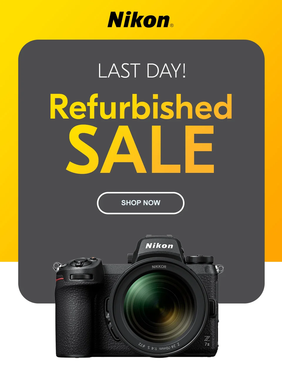 Nikon | Refurbished Sale - Last Day! | Shop Now