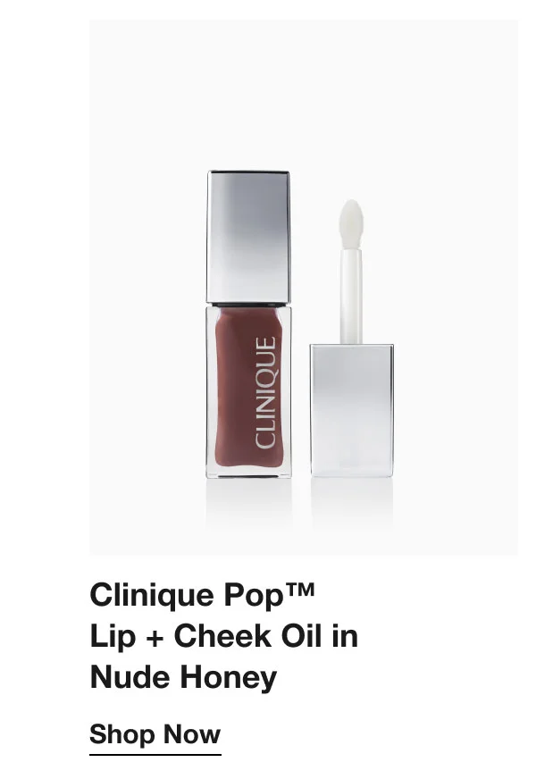 Clinique Pop™  Lip + Cheek Oil in  Nude Honey | Shop Now