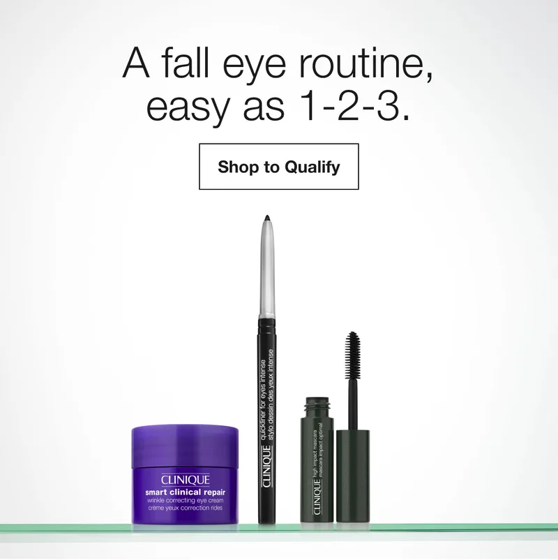 A fall eye routine, easy as 1-2-3. | Shop to Qualify