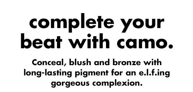 Conceal, blush and bronze with the Camo Family