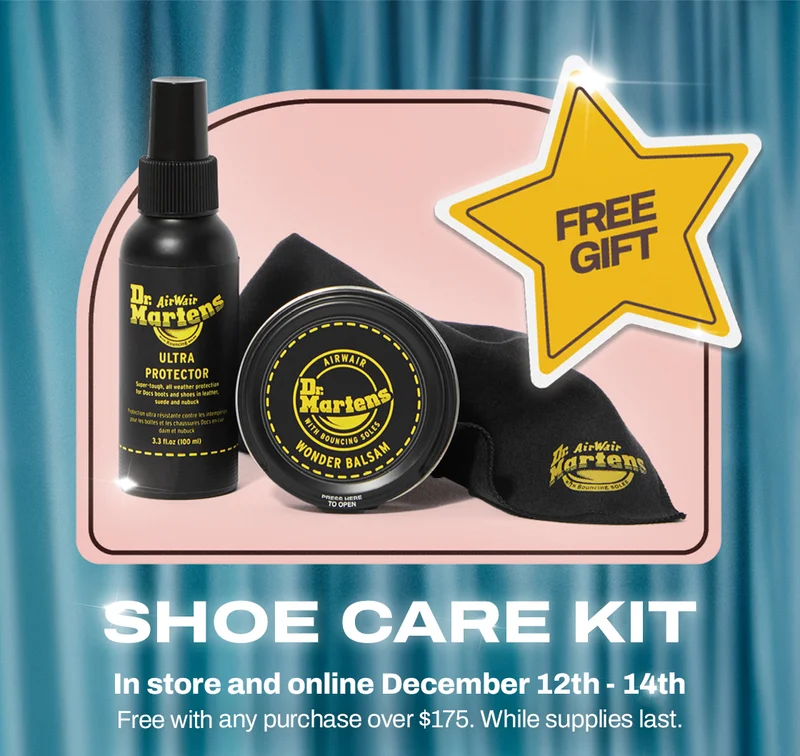 FREE GIFT SHOE CARE KIT In store and online December 12-14th