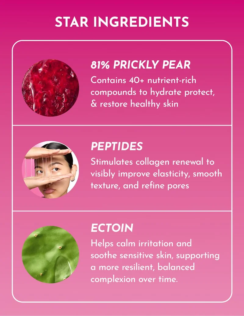 Prickly Pear Peptide Mucin Ingredients