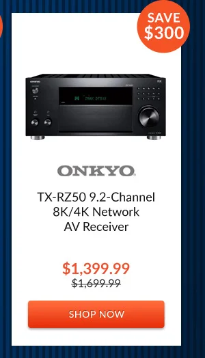 Onkyo TX-RZ50 9.2-Channel 8K/4K Network AV Receiver