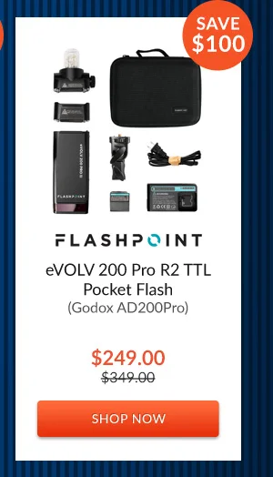 Flashpoint eVOLV 200 Pro R2 TTL Pocket Flash (Godox AD200Pro)
