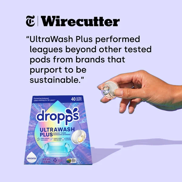 NYT Wirecutter Review, “UltraWash Plus performed leagues beyond other tested pods from brands that purport to be sustainable.”