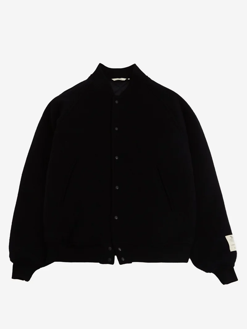 Image of Farah Japan Varsity Jacket - Black