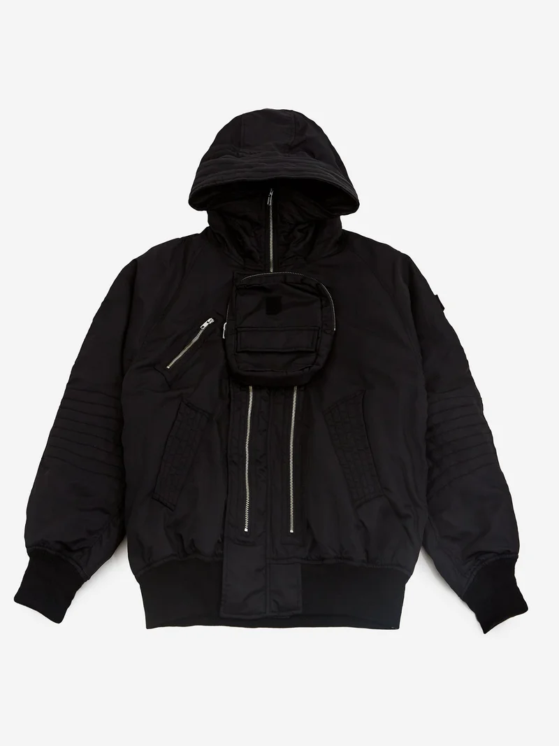 Image of Phingerin Elevation Hooded Bomber - Black