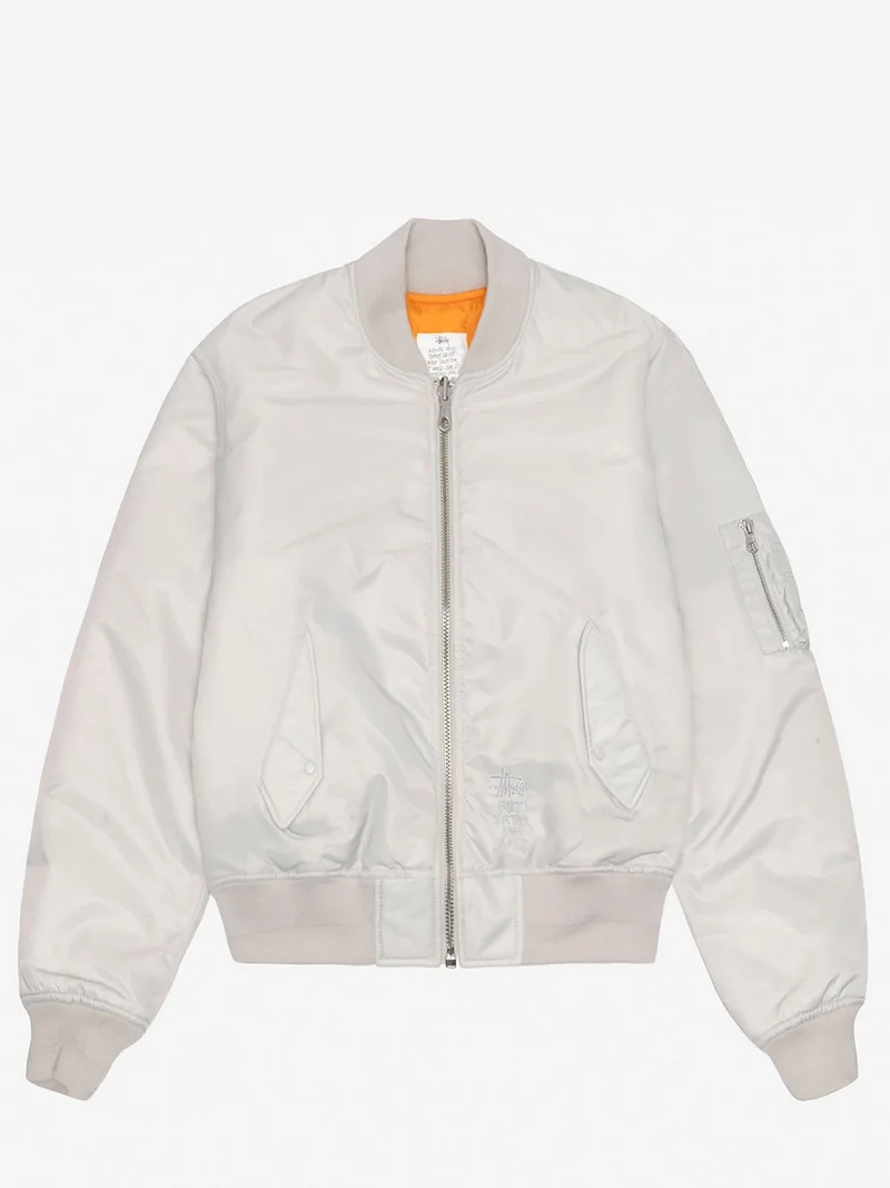Image of Stussy Built Bomber Jacket - Grey