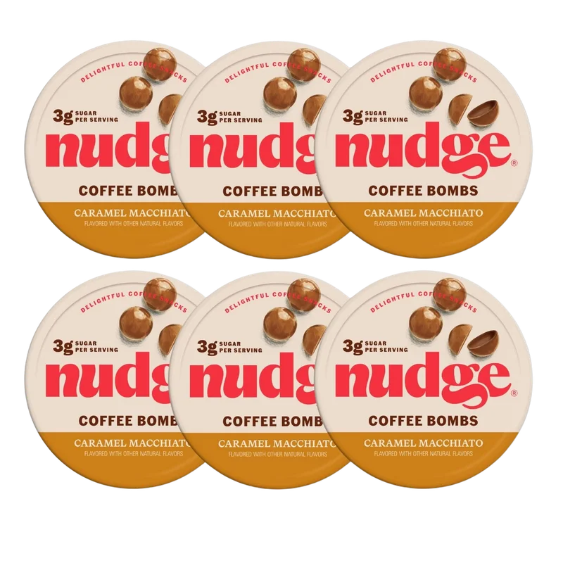 Image of Nudge Caramel Macchiato Coffee Bombs (6 Pack)
