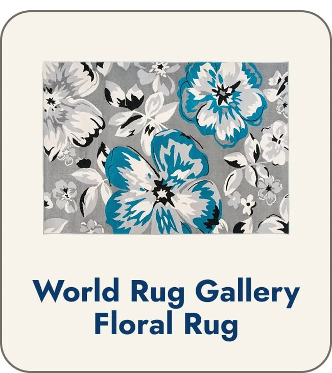 World Rug Gallery Modern Floral Design Area Rug
