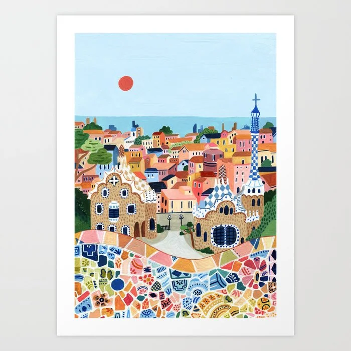 Barcelona Art Print Art Print