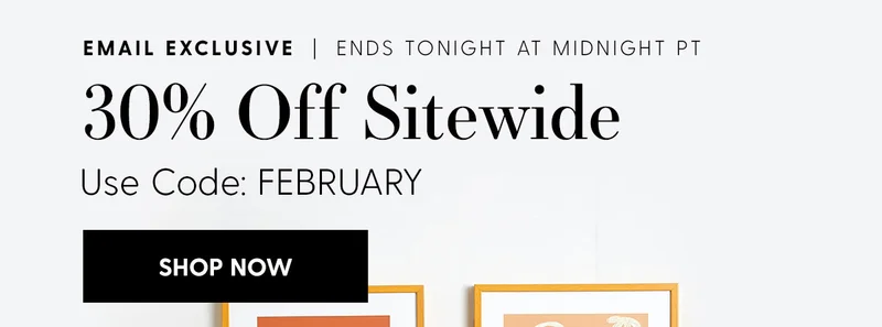 30% Off Sitewide | Use Code: discount code | Ends at Midnight PT | Shop Now