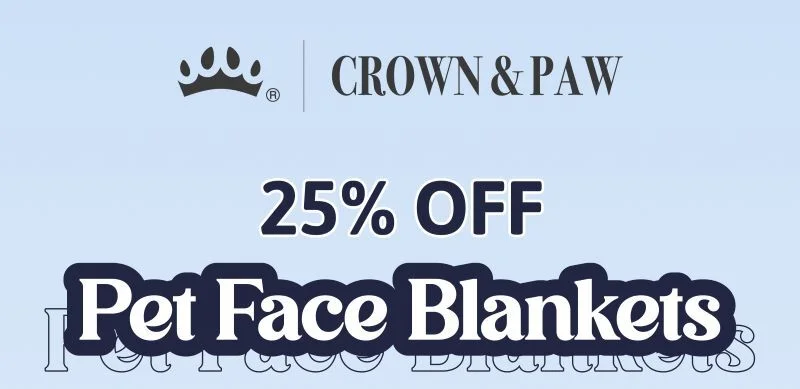 25% OFF Pet Face Blankets
