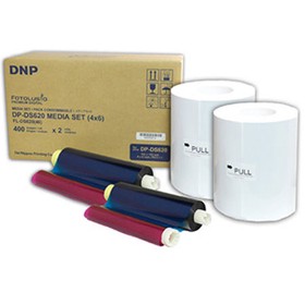 DNP 4x6" Dye Sub Media for DS620A Printer, 400 Prints Per Roll, 2 Piece