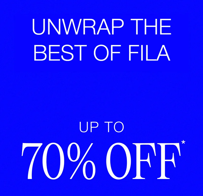 Unwrap the Best of FILA. Up to 70% Off.