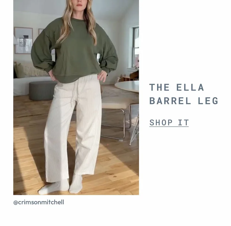 Ella Barrel Leg Pant
