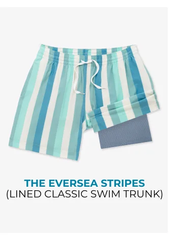 Lined Classic Swim Trunk: The Eversea Stripes