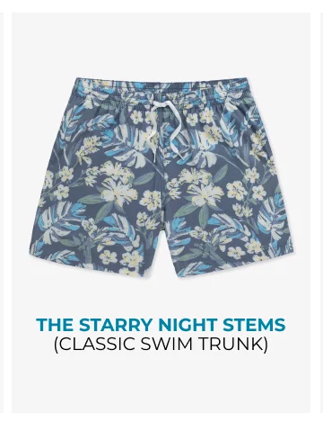 Classic Swim Trunk: The Starry Night Stems