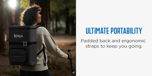 Ultimate Portability-- Padded back and ergonomic straps to keep you going.