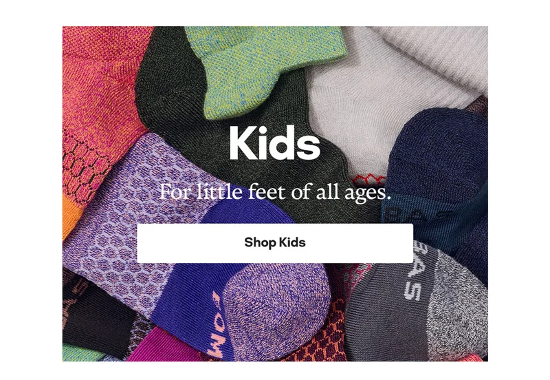 Kids. For little feet of all ages. Shop Kids