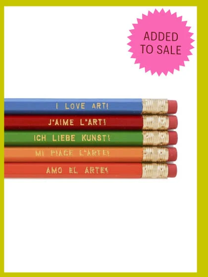 I Love Art Pencils