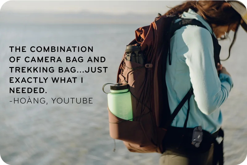 The combination of camera bag and trekking bag...just exactly what I needed.