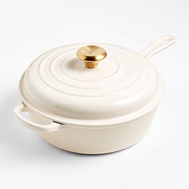 le creuset 3.75 qt sea salt signature cassadou