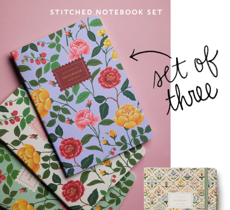 New Stitched Notebook Set