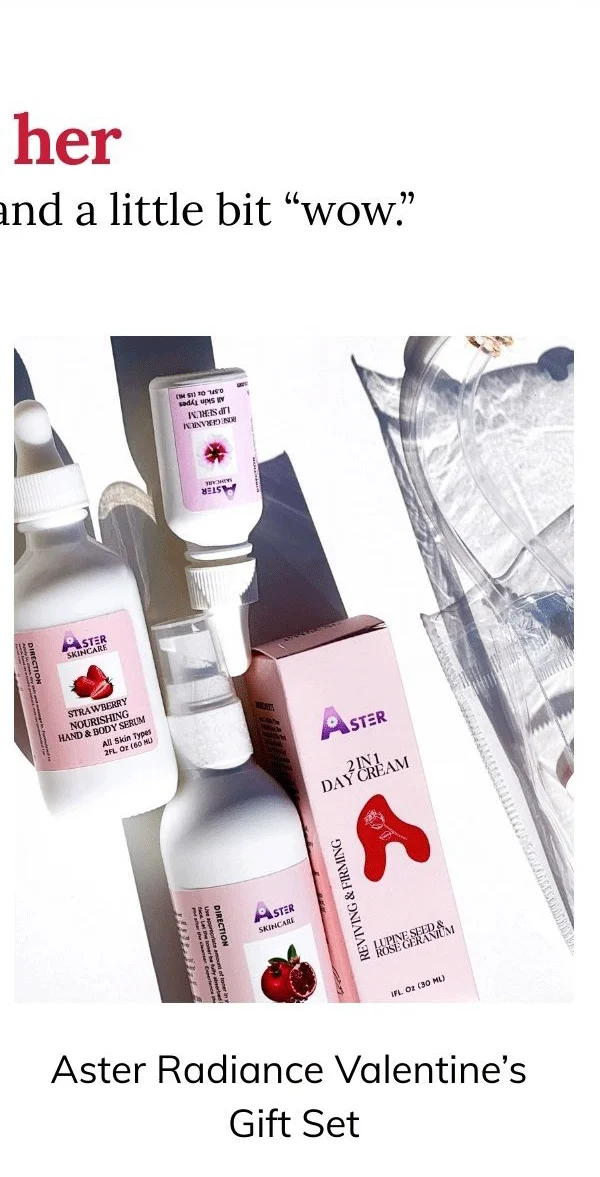 Aster Radiance Valentine’s Gift Set