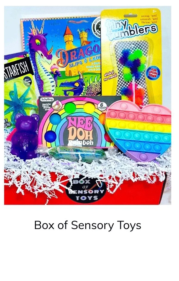 Box of Sensory Toys Ages 4-9