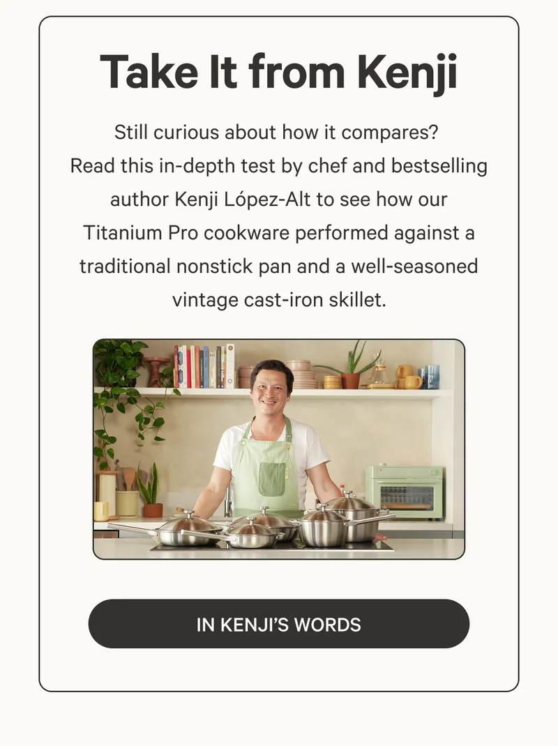 Take It from Kenji | In Kenji’s Words