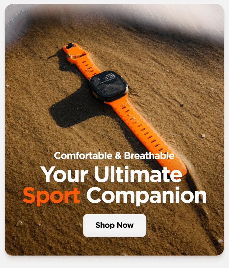 Comfortable & Breathable. Ultra Orange Sport Band is your ultimate sport companion. Shop now.
