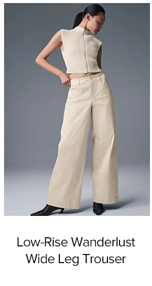 Low-Rise Wanderlust Wide Leg Trouser