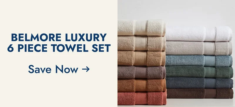 Belmore Luxury 6 Piece Towel Set