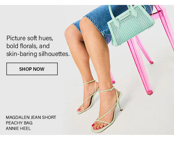 Magdalen Jean Short, Peachy Bag, Annie Heel