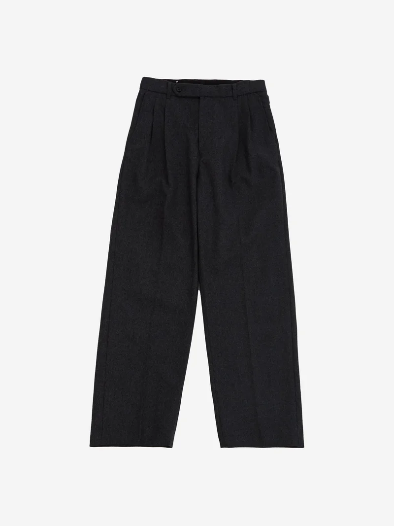 Image of Farah Japan Two Tuck Side Adjustable Pants - C.Grey